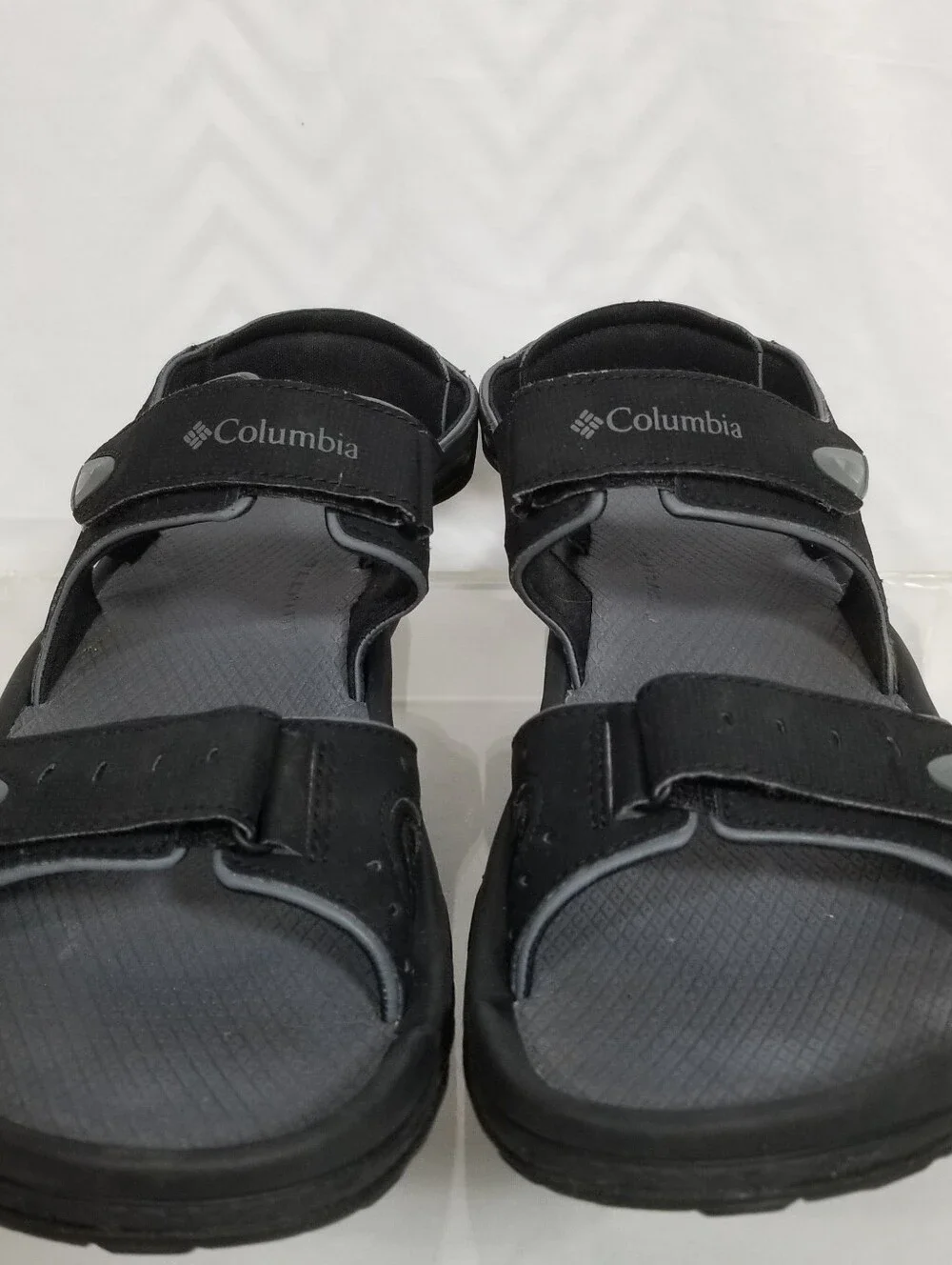 Columbia Techlite Mens Black Open Toe Sandal Size 10 Adjustable Water Sports